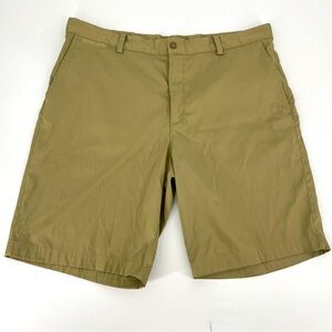 Nike Golf Shorts Size 38 Tan Brown 10" Inseam Outdoor Performance Wear Sports